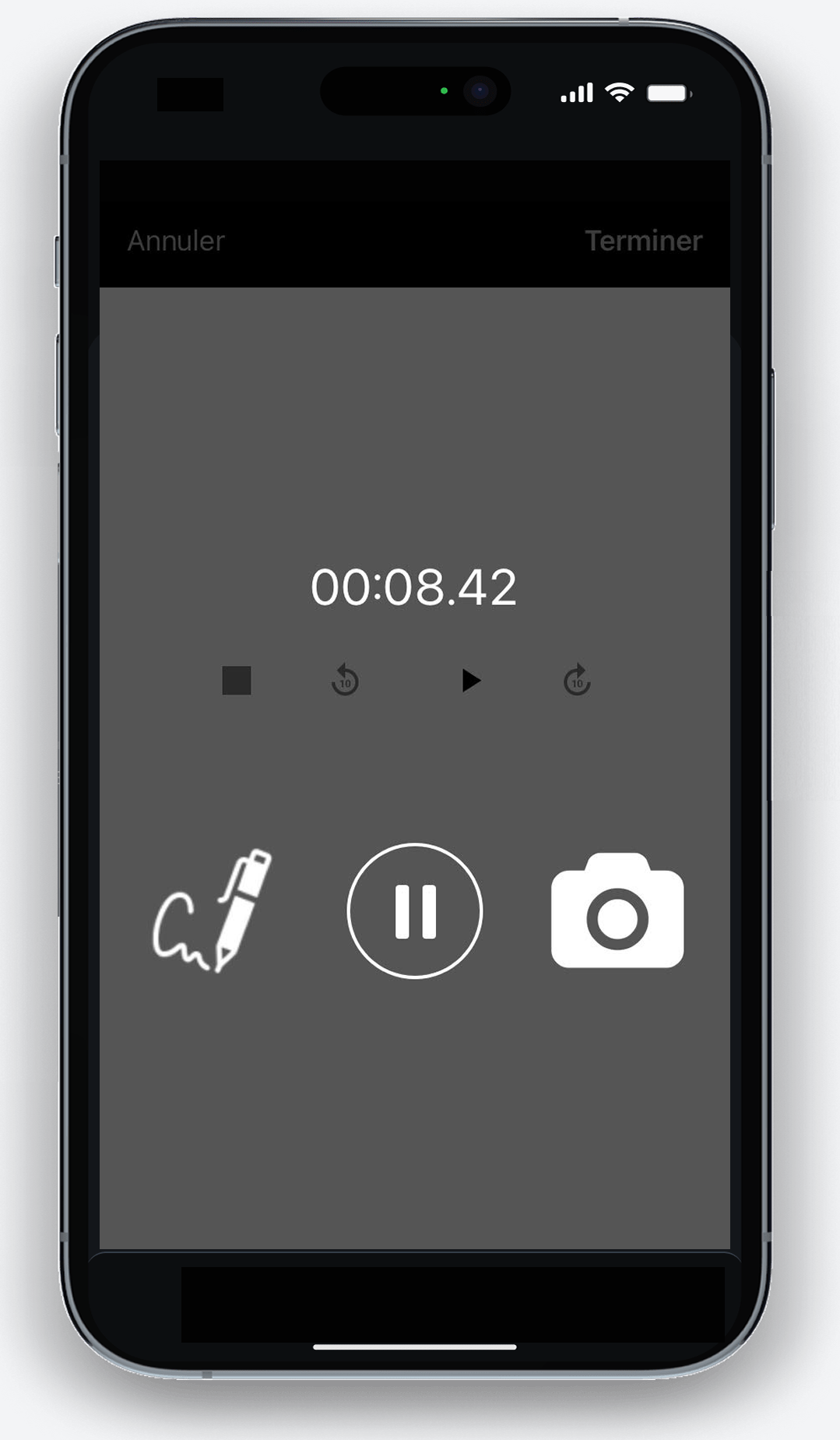 Ma Dactylo IA sur Iphone